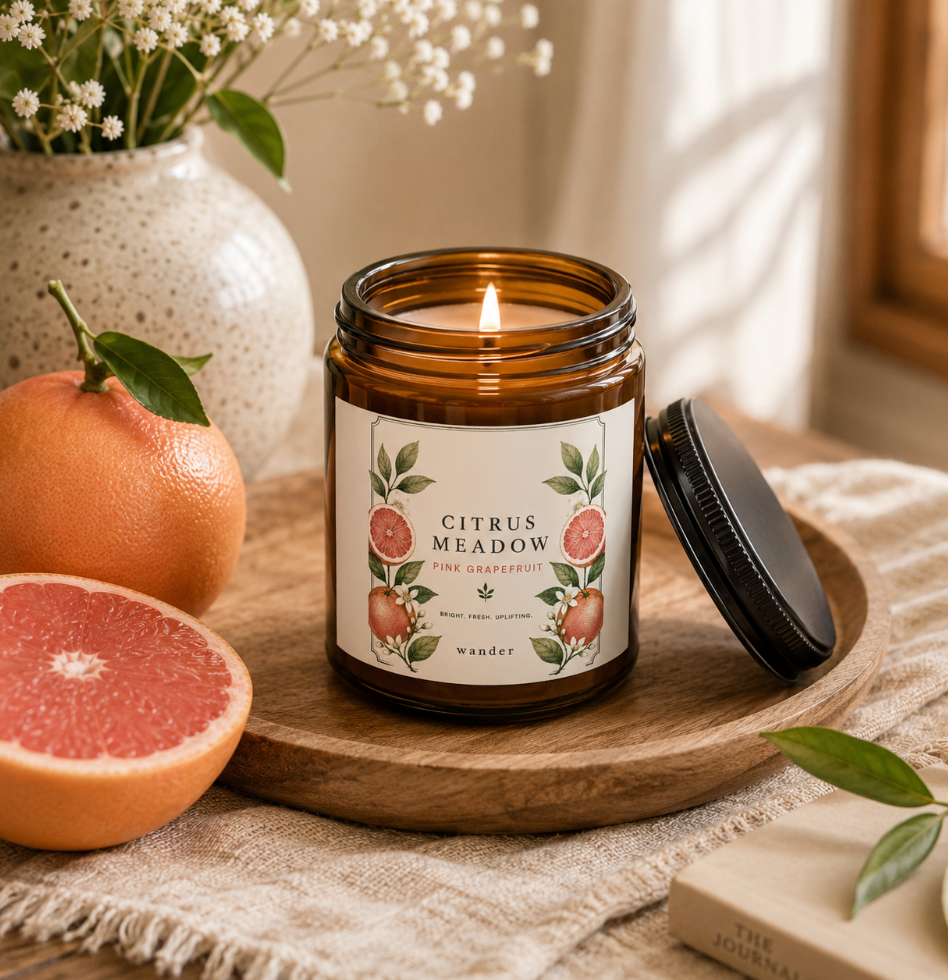 Citrus Meadow Soy Candle