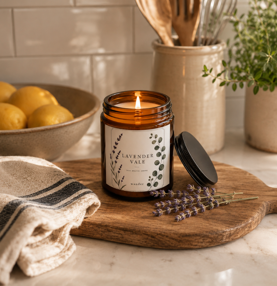 Lavender Vale Scented Soy Candle