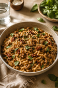 Creamy Beef & Orzo (Dairy- Free) Recipe Card