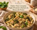 Creamy Chicken, Broccoli, Pesto (Dairy- Free) Recipe Card