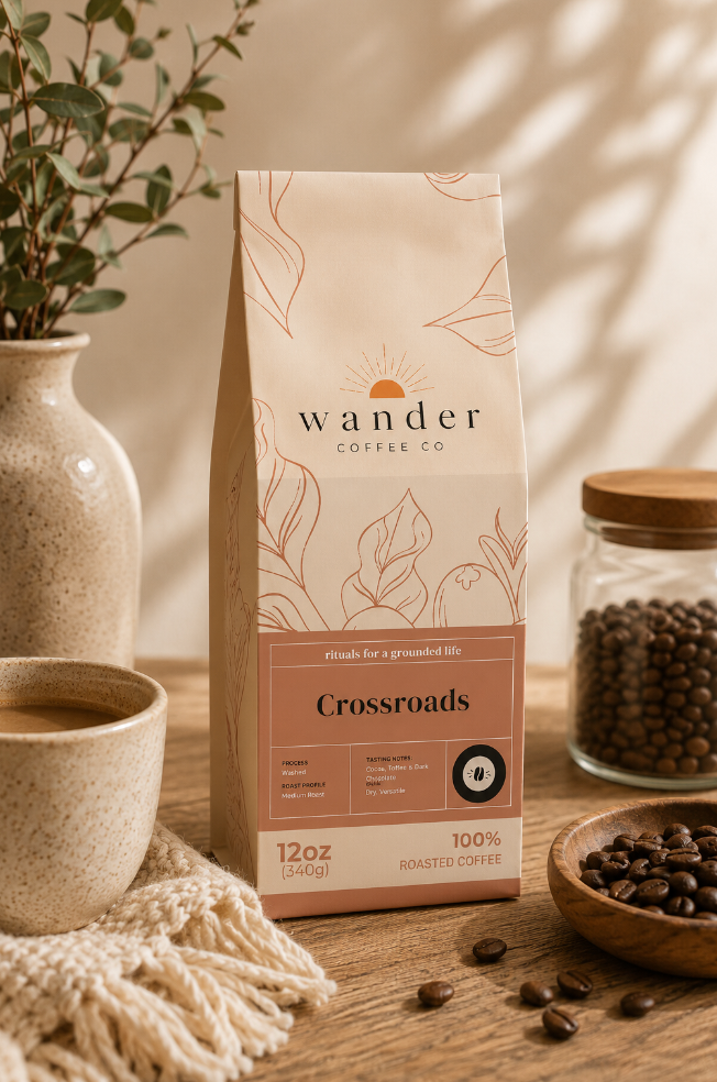 Crossroads Medium Roast Coffee - Ground & Whole Bean - Drip, Versatile